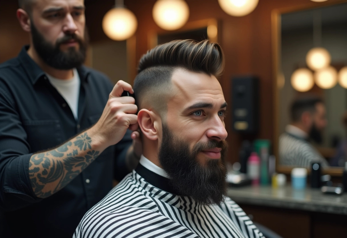 coupe de cheveux dégradée homme