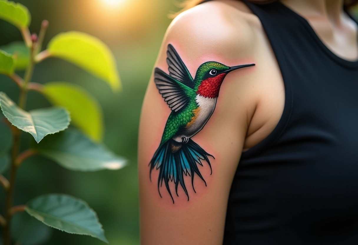 colibri tatouage